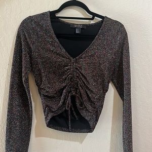 Sparkly cropped top
